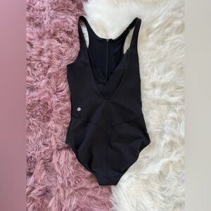 Zella Black V-Neck Swimsuit - Size S